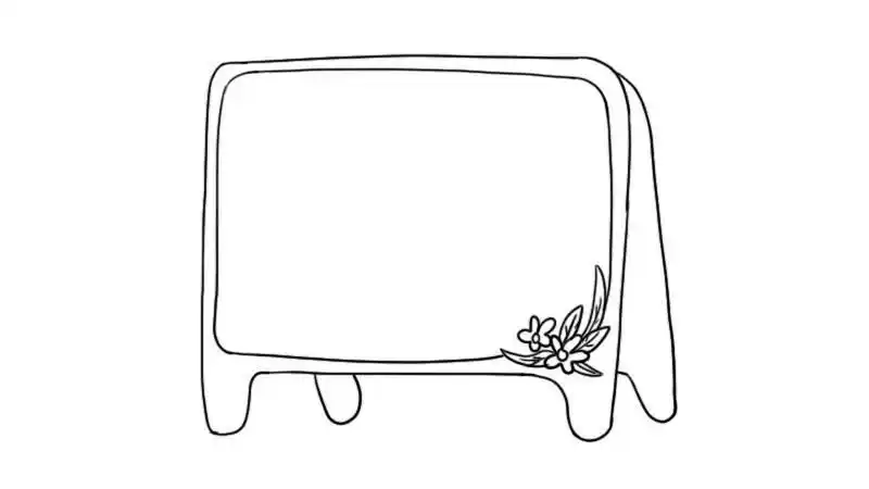 可爱边框简笔画画法可爱边框简笔画