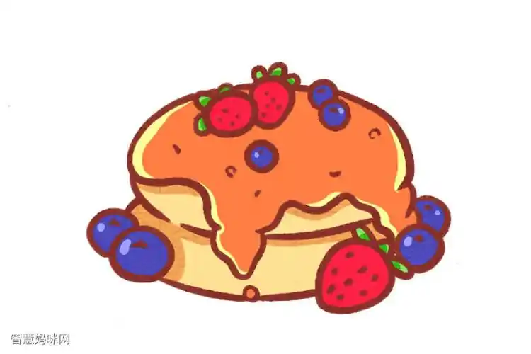 美味甜品简笔画教程步骤