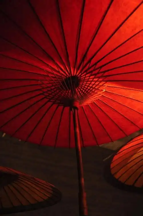 你们有看到过一张红色油纸伞的壁纸吗