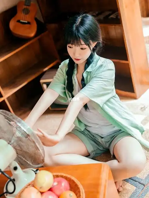 清新少女写真想念外婆家的小院子啦