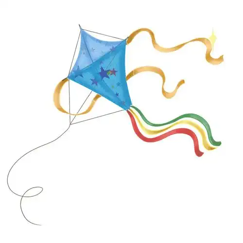 卡通风筝元素gif动态图放风筝元素