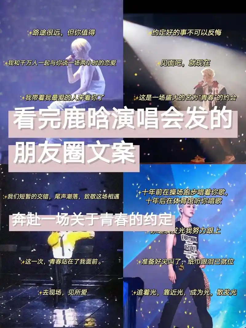 看完鹿晗演唱会回来怎么发朋友圈71.