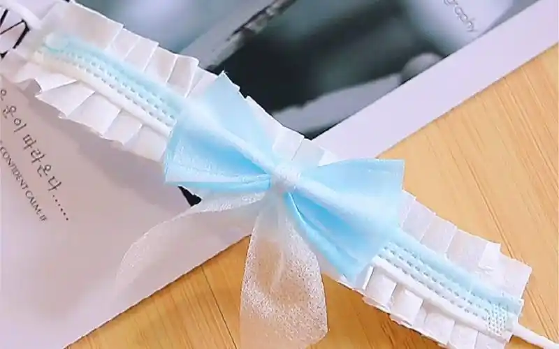 用口罩做一个闺蜜仙女手环这么好看的蝴蝶结真的爱了