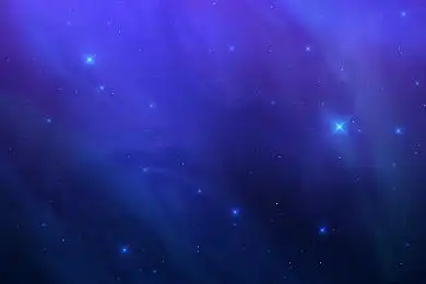 蓝色梦幻星空矢量素材