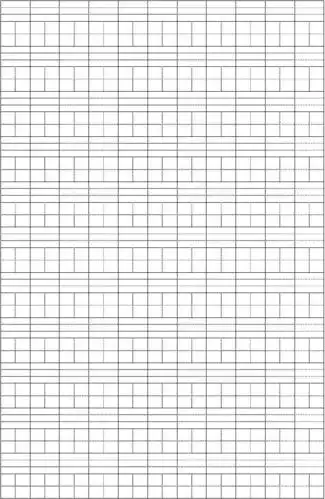 纯表格生字本格式