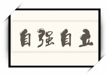 自强自立的近义词