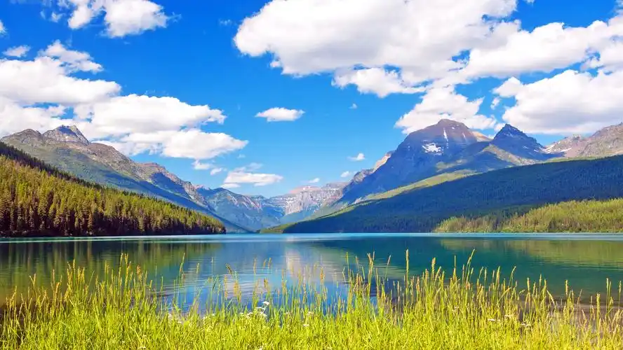 唯美的蓝色风景高清桌面壁纸