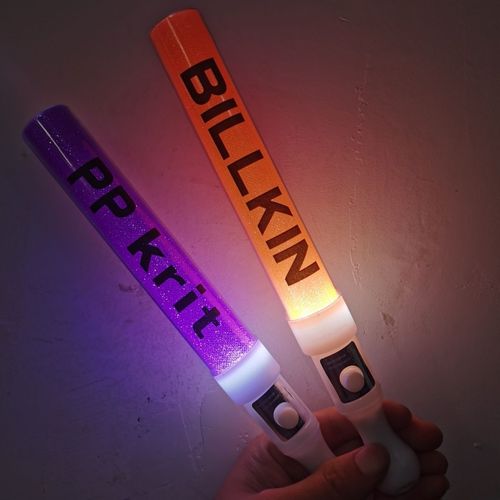 bkpp周边定制billkin马群耀林祎凯明星手灯橙色紫色荧光棒应援棒