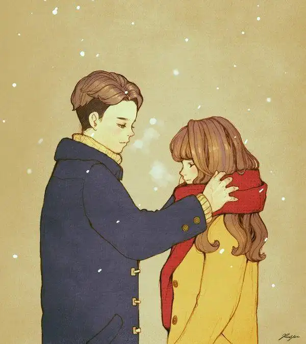 温馨的动漫情侣图片大全