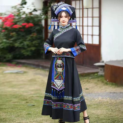 苗族彝族服装 演出服三月表演服饰少数民族舞蹈套装 - 女装/女士精品