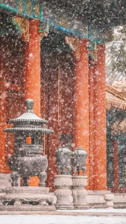 今年紫禁城的初雪,仅此一份!