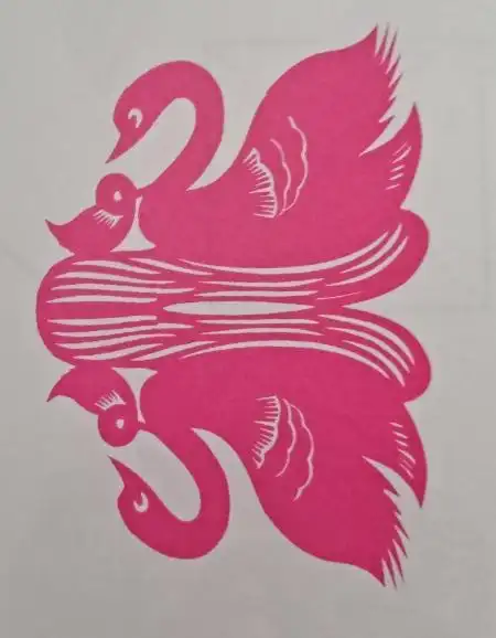 儿童幼儿手工剪纸春江水暖鸭先知为题的剪纸我的剪纸故事系列一《天鹅