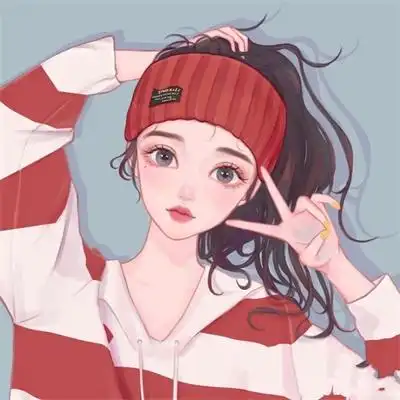 手绘头像女生唯美简约小清新简约可爱头像女生手绘