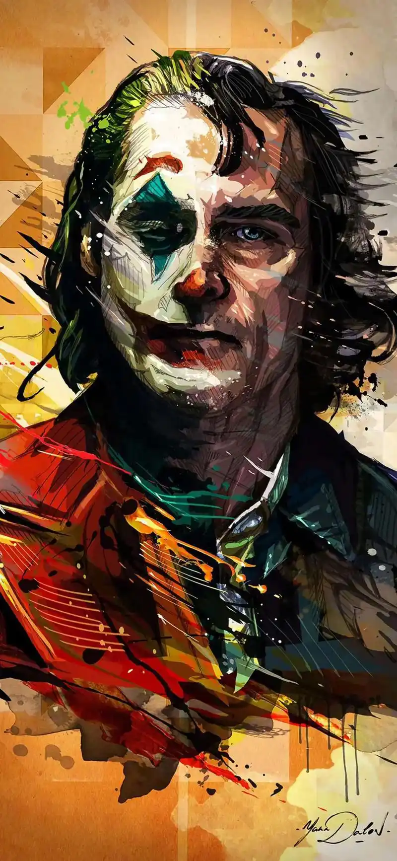 小丑 #暗黑系 #壁纸潮图 #插画设计 #人像 - 抖音