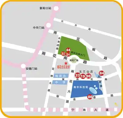南大门站乘86路到郁金香路站导览地图没带身份证也能游玩南京科技馆了