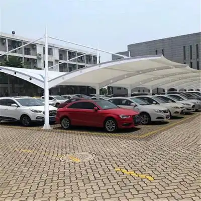 膜结构汽车棚    停车场车棚   汽车膜结构遮阳棚