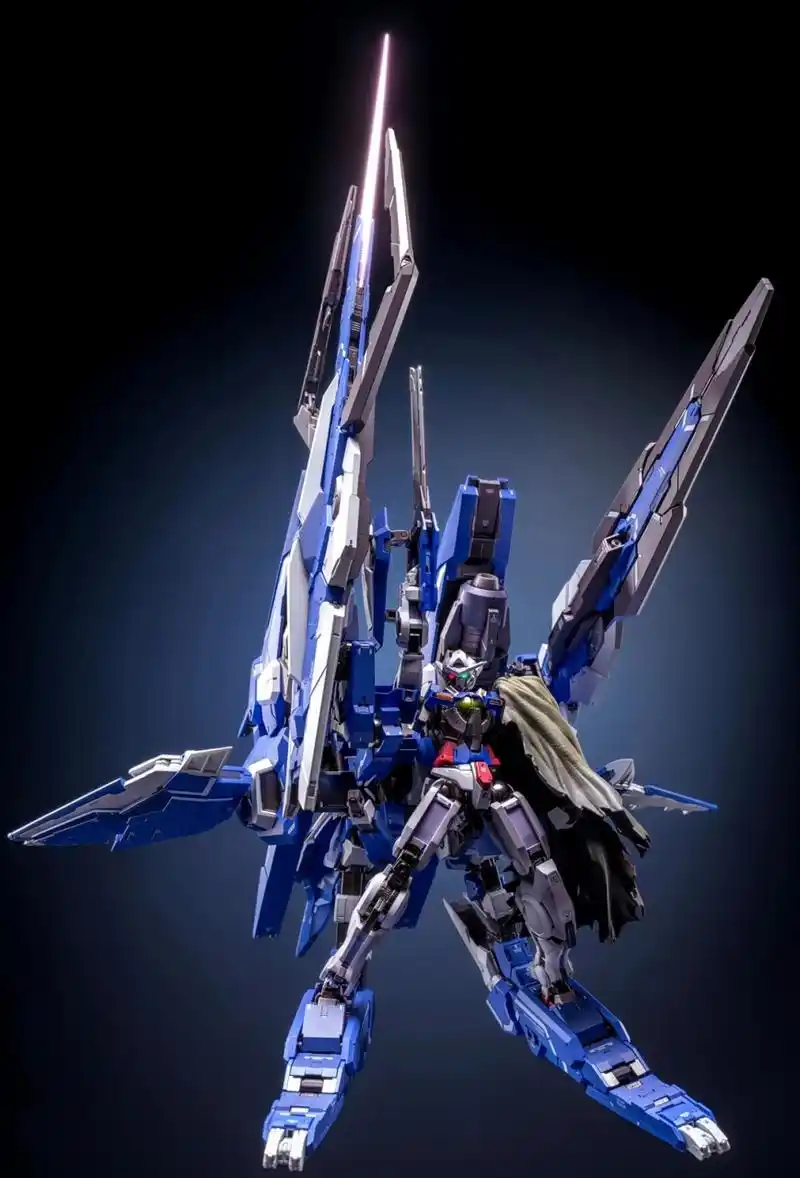 模型欣赏:机动战士高达00 mb能天使r1 与马甲e,by zorowonder森.