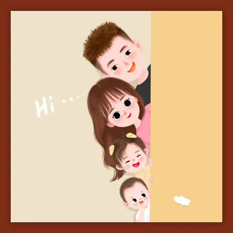 一家四口姐弟头像 二人世界很甜蜜 四口之家甜蜜蜜