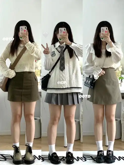 163112腿粗梨形微胖姐妹大胆穿短裙