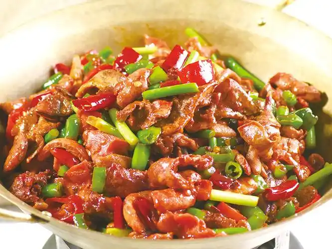 干锅鸡杂