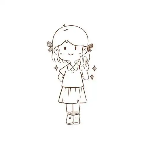 画小女孩简笔画全身小女孩全身简笔画图片大全可爱
