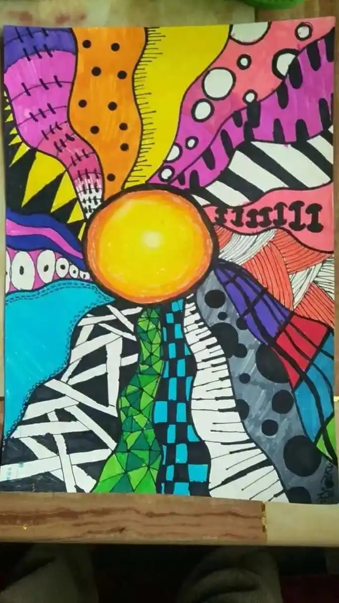 装饰画六年级云课堂艺术作品展