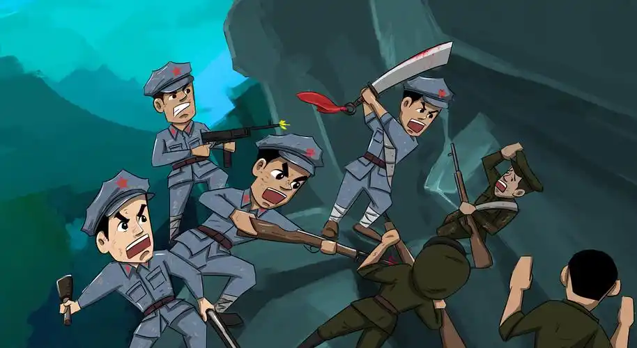 长征漫画故事《突破乌江天险》