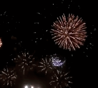 烟花天空绽放美丽五颜六色soogifsoogif出品gif动图_动态图_表情包