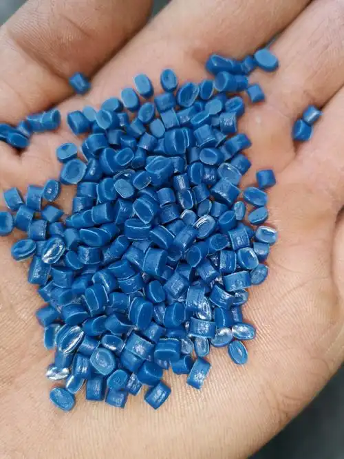 hdpe 蓝桶大中空吹塑大型吹塑小船化粪池再生塑料颗粒