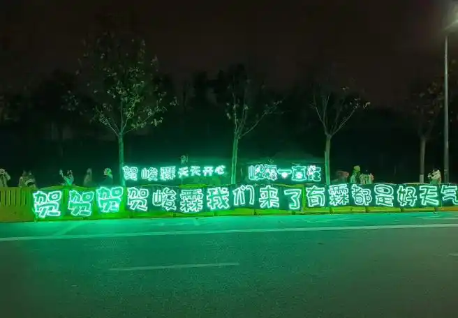 9192贺峻霖的霖色灯牌真好看9192  9192贺峻霖应援色=