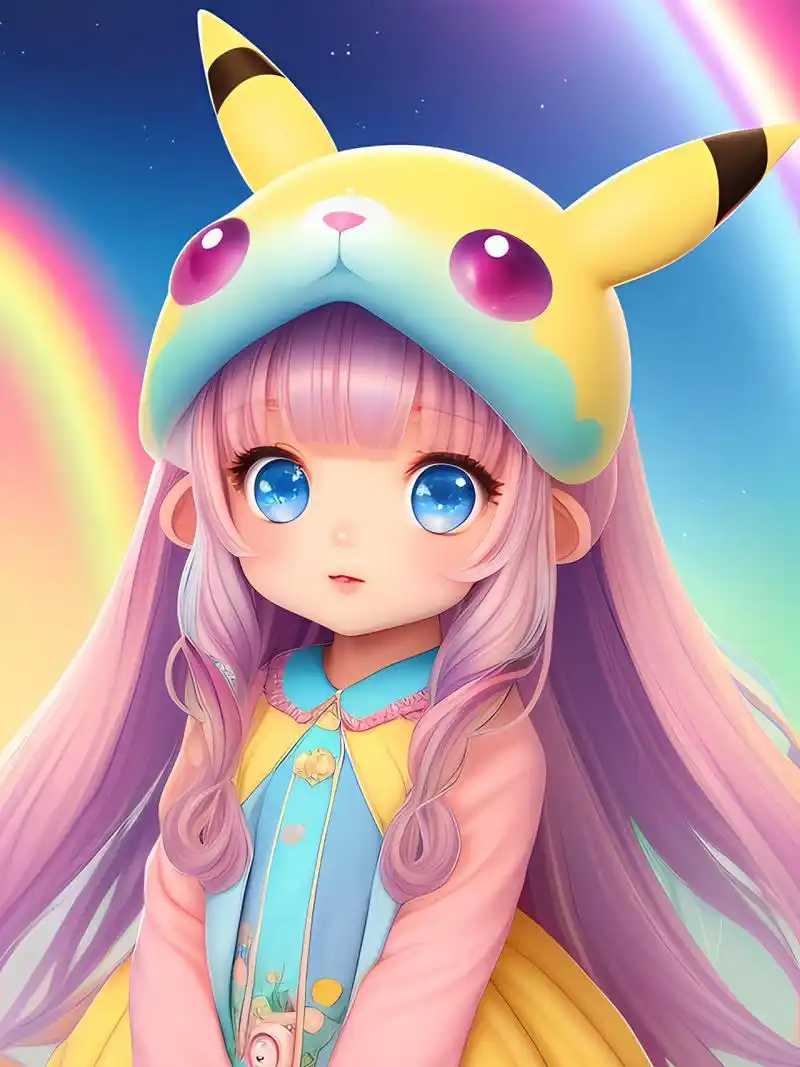 可爱的皮卡丘小女孩