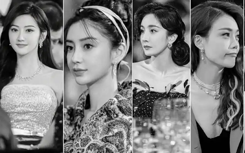 时尚芭莎慈善晚宴内场照氛围感拉满 baby杨幂景甜等比美