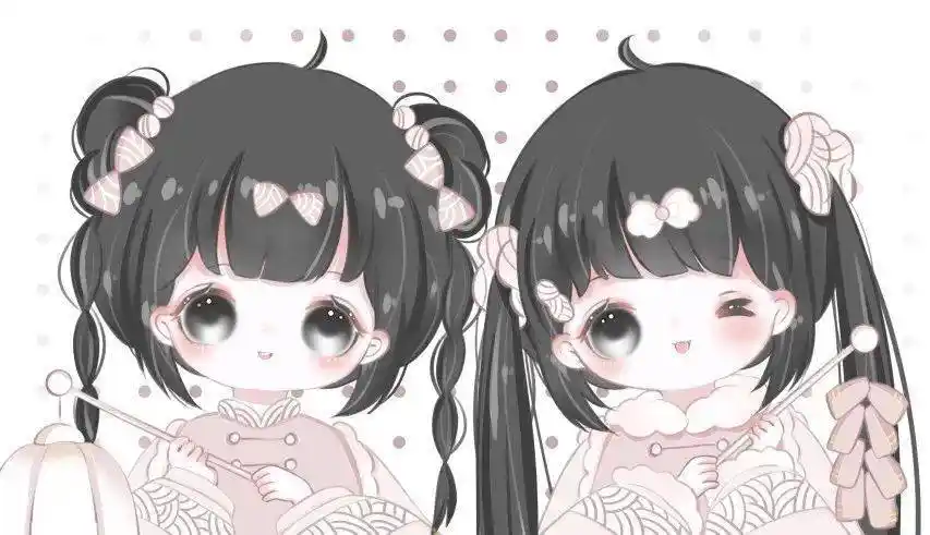 q版,可爱好姐妹 想到明天还有很多事做,我直接睡到后天