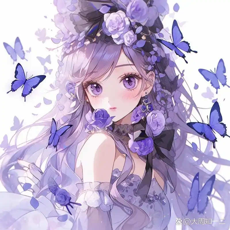 梦幻紫 #画画的日常# 喜欢紫色喜欢和紫色有关的所有 #好看的女生头像