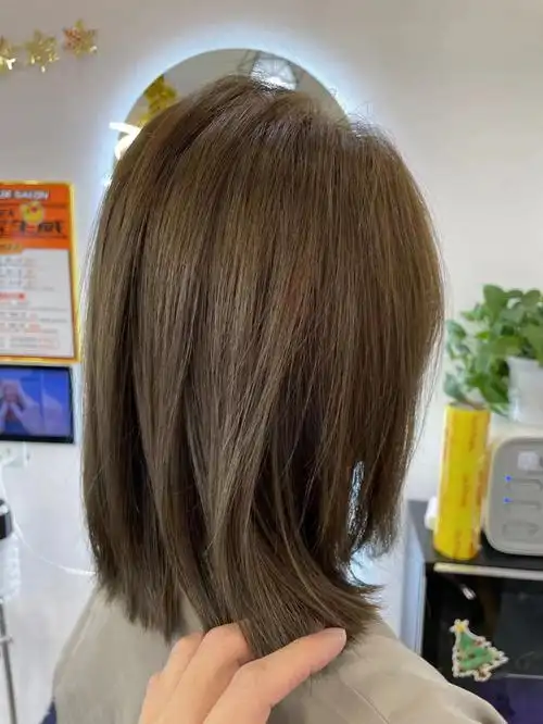 冷茶色茶棕色哈尔滨染发