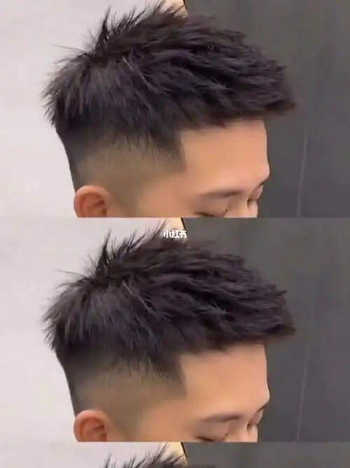 素人改变发型男士夏季短款前刺发型最火男生短发适合炎热不喜欢留