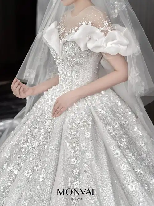 韩系女主专属主纱78人间富贵花仙奢婚纱