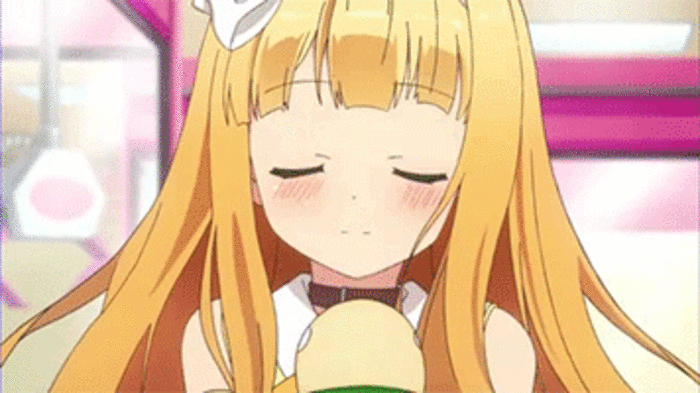 动漫 少女 萌萌哒  微笑