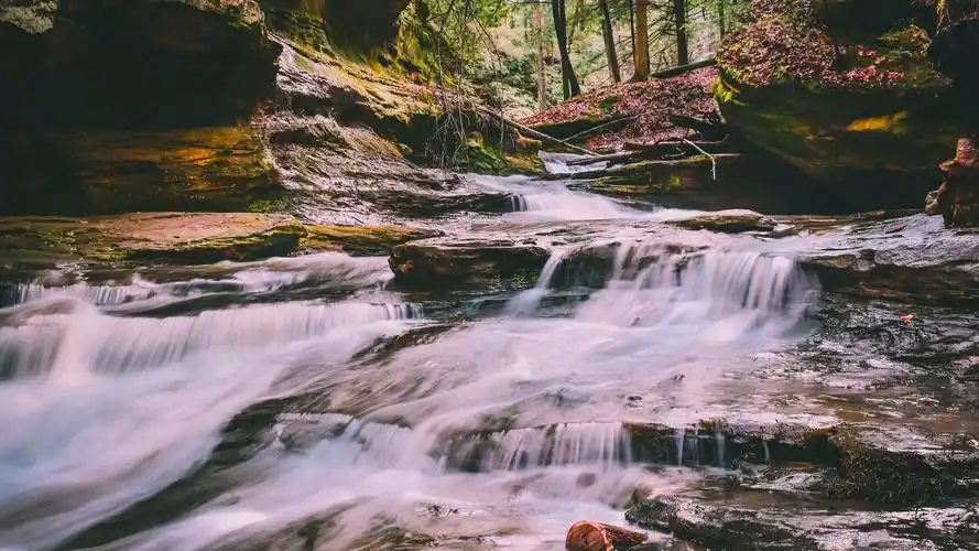 大自然唯美瀑布风景桌面壁纸