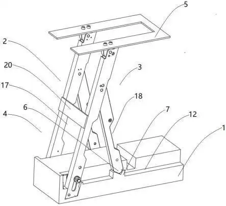 一种滑板车座椅的折叠结构的制作方法