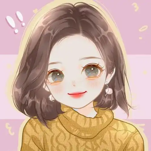 手绘头像短发_小红书