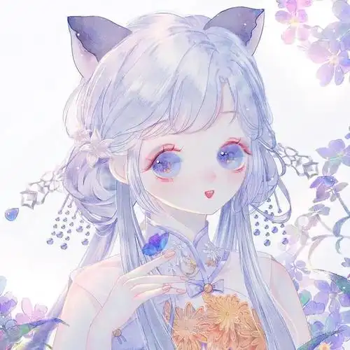 动漫头像,梦幻紫色系动漫头像第三期