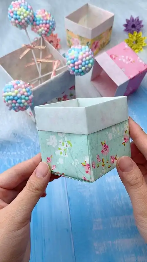 折一款超级简单的收纳盒,快把你的小东西收纳起来吧