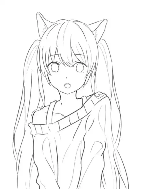 四处搜刮来的线稿,侵删致歉.