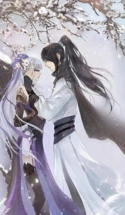 古风壁纸情侣篇他朝若是同淋雪今生也算共白头67