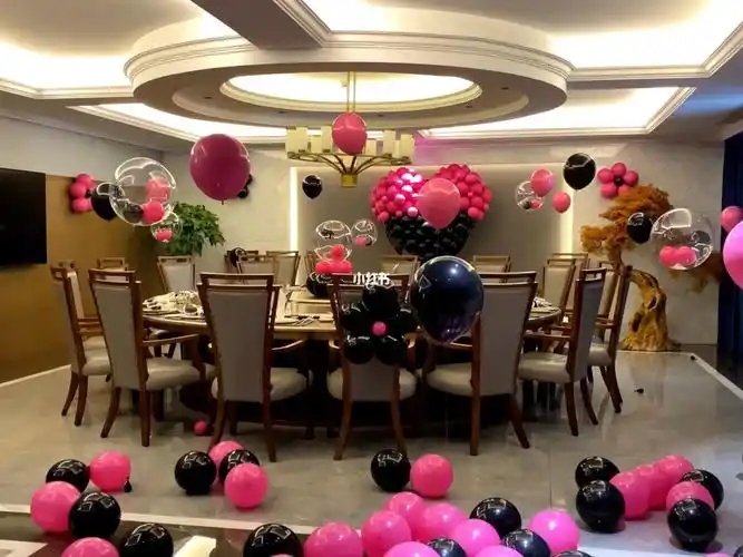 超美的生日包厢布置生日快乐