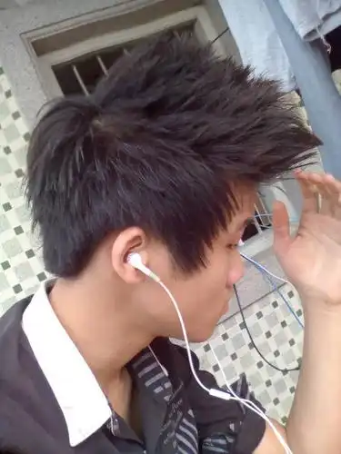 头一张是前几天刚刚剪的飞机头,现在后悔了t_tt_t,下面两张是我以前的