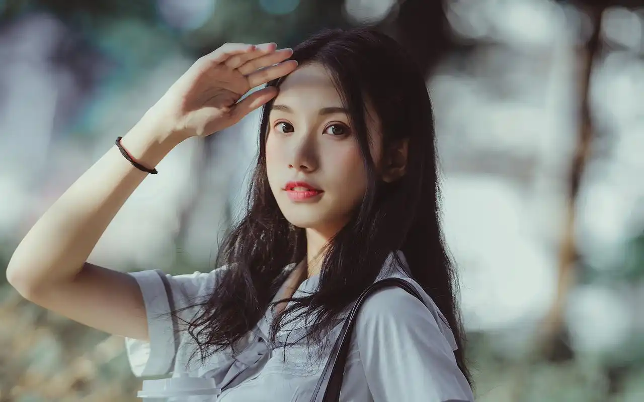 日系jk美女唯美高清桌面壁纸