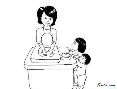 儿童包饺子简笔画包饺子简笔画儿童