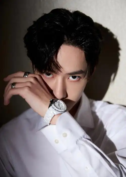 王一博白色衬衫帅气逼人写真照片46